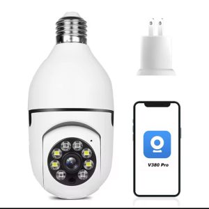 Cámara de seguridad con conector de bombilla V380PRO